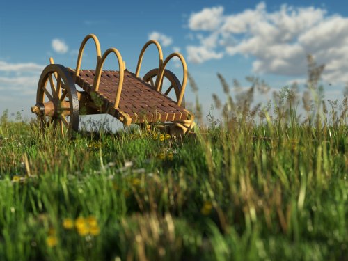 3D-Rekonstruktion eines keltischen Streitwagens