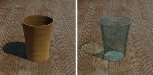 3D-Rekonstruktionen - Material 3D-Modell mit verschiedenen Materialien